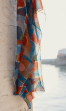 Load image into Gallery viewer, Sea Salt - Pretty Printed Scarf in Penwith Abstract Squall
