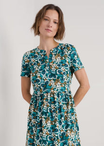 Seasalt - Rainette Dress Spring Geraniums in Pine Shoots