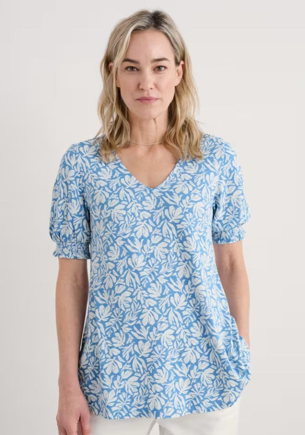 Sea Salt - Rosehip Top in Cut Out Seaweed Clear Sky