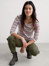 Load image into Gallery viewer, Sea Salt - Sailor Top in Tri Mini Cornish Fennel
