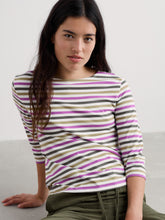 Load image into Gallery viewer, Sea Salt - Sailor Top in Tri Mini Cornish Fennel
