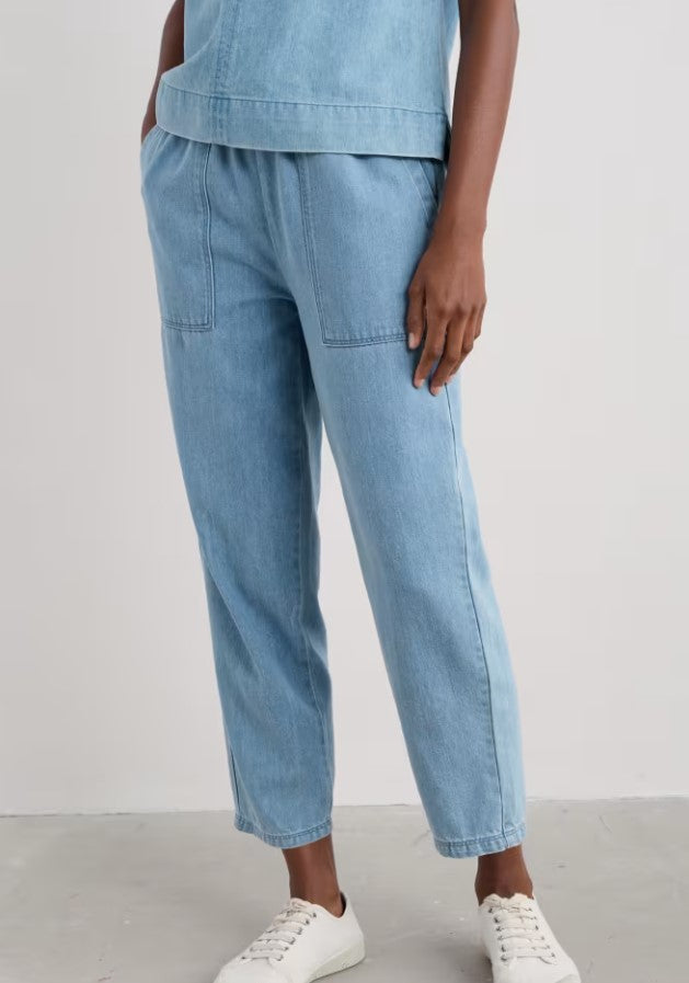 Sea Salt - Sholl Trouser in Light Wash