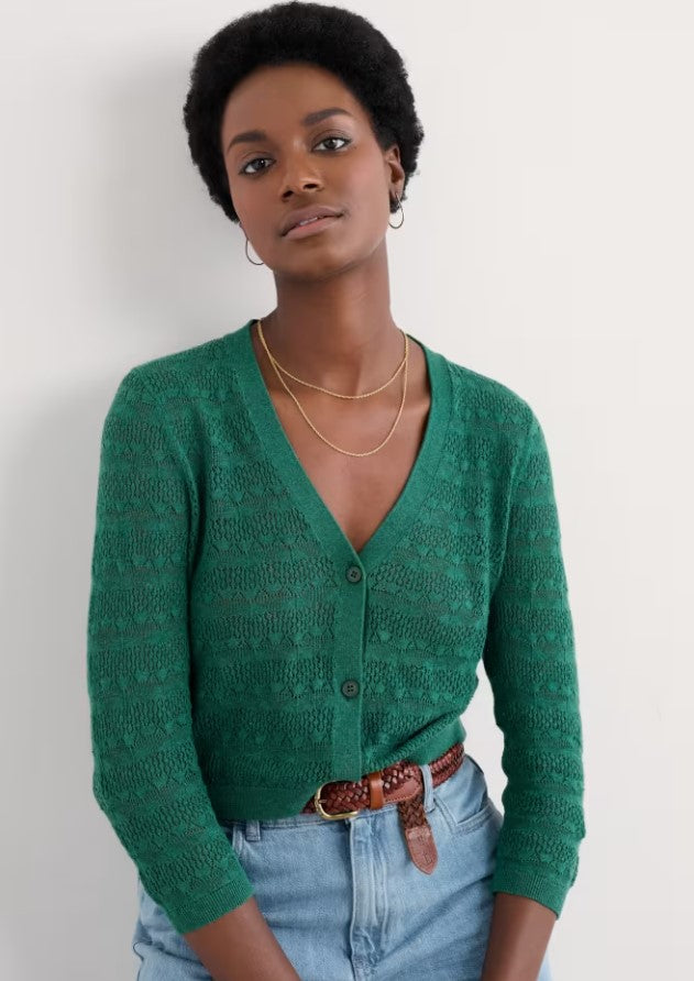 Sea Salt - Sweet Day Cardigan in Pine Shoots