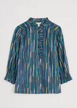 Load image into Gallery viewer, Sea Salt - Twining Top in Painterly Stripe Maritime
