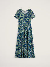 Load image into Gallery viewer, Sea Salt - Veronica Dress in Painty Bluebell Dark Voyage
