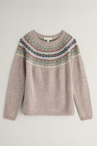 Sea Salt - Seas Edge Jumper - Harlyn Pink Grass Multi