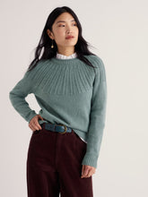 Load image into Gallery viewer, Sea Salt - Stone Chat Jumper in Lichen
