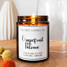 Load image into Gallery viewer, TTCC - Grapefruit Paloma Amber Glass Candle
