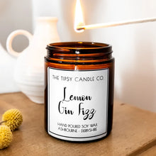 Load image into Gallery viewer, TTCC - Lemon Gin Fizz Amber Glass Candle
