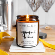 Load image into Gallery viewer, TTCC - Passionfruit Martini Amber Glass Candle
