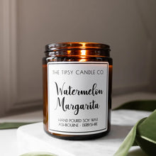 Load image into Gallery viewer, TTCC - Watermelon Margarita Amber Glass Candle
