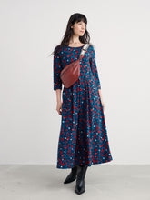 Load image into Gallery viewer, Sea Salt - Veronica Dress in Pressed Plants Shore
