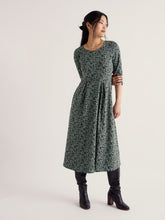 Load image into Gallery viewer, Sea Salt - Veronica Dress in Painted Seaweed Lichen
