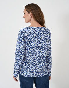 Crew Clothing - Cassandra Top - Allena Navy Print