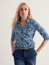 Load image into Gallery viewer, Sea Salt - Wavecrest Shirt in Sketchbook Blooms Marine

