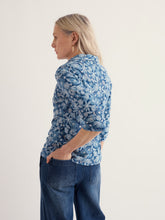 Load image into Gallery viewer, Sea Salt - Wavecrest Shirt in Sketchbook Blooms Marine
