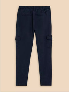 White Stuff - Arlo Tencel Cargo Trouser - Dark Navy