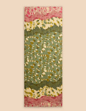 Load image into Gallery viewer, White Stuff - Bejewelled Print Scarf Green Print
