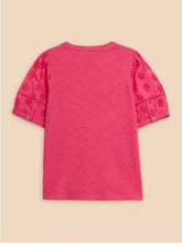 Load image into Gallery viewer, White Stuff - Bella Broderie Mix Top - Mid Pink
