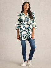 Load image into Gallery viewer, White Stuff - Blake Linen Tunic in Ivory Print
