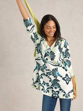 Load image into Gallery viewer, White Stuff - Blake Linen Tunic in Ivory Print
