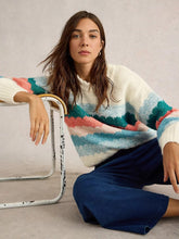 Load image into Gallery viewer, White Stuff - Bubble Stripe Jumper in White Multi
