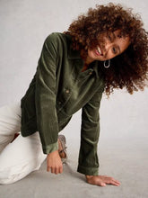 Load image into Gallery viewer, White Stuff - Carrie Cord Jacket in Dusty Green
