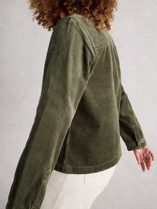 White Stuff - Carrie Cord Jacket in Dusty Green