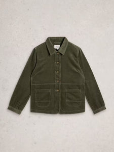 White Stuff - Carrie Cord Jacket in Dusty Green