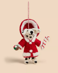 White Stuff - Winter Dalmatian Hanging Decoration