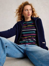 Load image into Gallery viewer, White Stuff - Clara Stripe Long Sleeve Tee in Navy Multi
