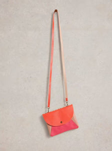 White Stuff - Coco Double Pouch Crossbody in Pink Multi