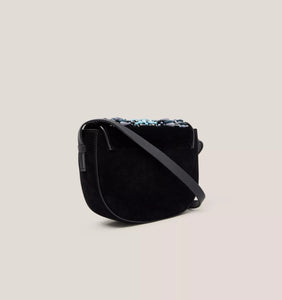 White Stuff - Blair Suede Embellished Bag - Navy Multi