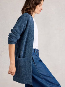 White Stuff - Erin Longline Cardi in Dark Blue