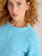 Load image into Gallery viewer, White Stuff - Fluffy Boxy Jumper in Bright Blue
