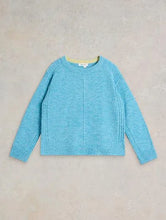 Load image into Gallery viewer, White Stuff - Fluffy Boxy Jumper in Bright Blue
