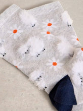 Load image into Gallery viewer, White Stuff - Fluffy Sheep Ankle Socks in Grey Multi
