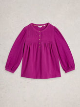 Load image into Gallery viewer, White Stuff - Isla 3/4 Top in Dark Plum
