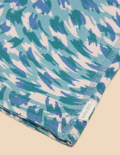 Load image into Gallery viewer, White Stuff - Versatile Jersey Roll Teal Print
