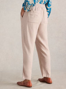 White Stuff - Elle Linen Blend Trouser in Light Natural