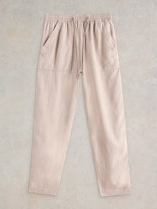 White Stuff - Elle Linen Blend Trouser in Light Natural