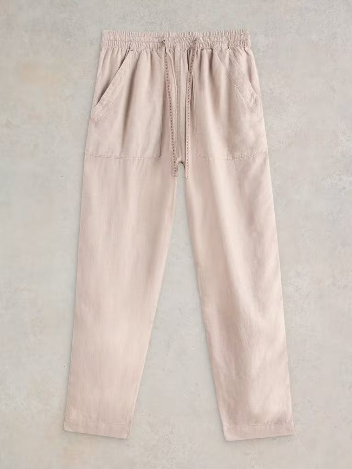 White Stuff - Elle Linen Blend Trouser in Light Natural