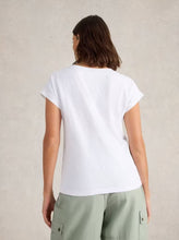 Load image into Gallery viewer, White Stuff - Nelly Embroidered Tee in Brilliant White
