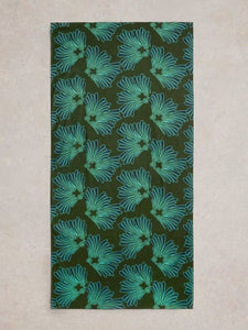 White Stuff - Organic Cotton Versatile Scarf in Green Print