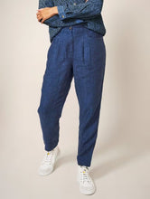 Load image into Gallery viewer, White Stuff - Rowena Linen Trousers in Dark Navy
