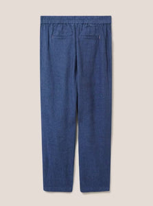 White Stuff - Rowena Linen Trousers in Dark Navy