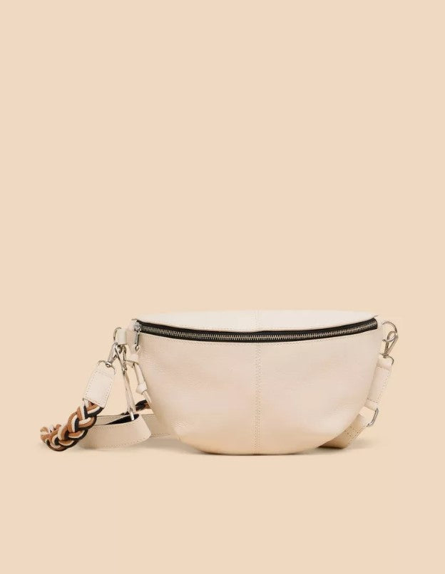 White Stuff -  Sebby Leather Sling Bag Natural Multi