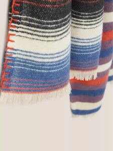 White Stuff - Selma Midweight Scarf - Blue Multi