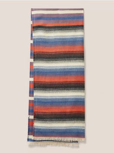 White Stuff - Selma Midweight Scarf - Blue Multi