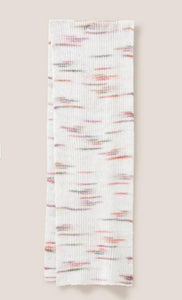 White Stuff - Knitted Space Dye Scarf - Natural Print